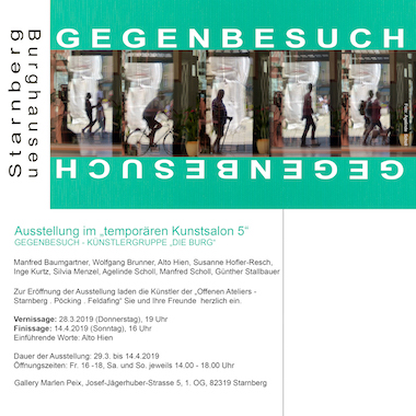 Folder der Ausstellung Gegenbesuch