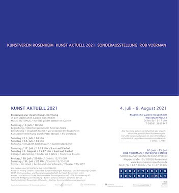 Flyer Kunst aktuell Rosenheim