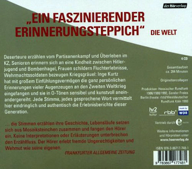 Hörbuch Meine Erinnerung Rückansicht