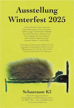 Folder der Ausstellung Winterfest 2025